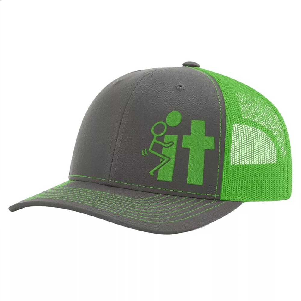 F*ck it  hat ( Neon Green)